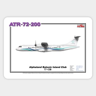 Avions de Transport Régional 72-200 - Alphaland Balesin Island Club (Art Print) Sticker